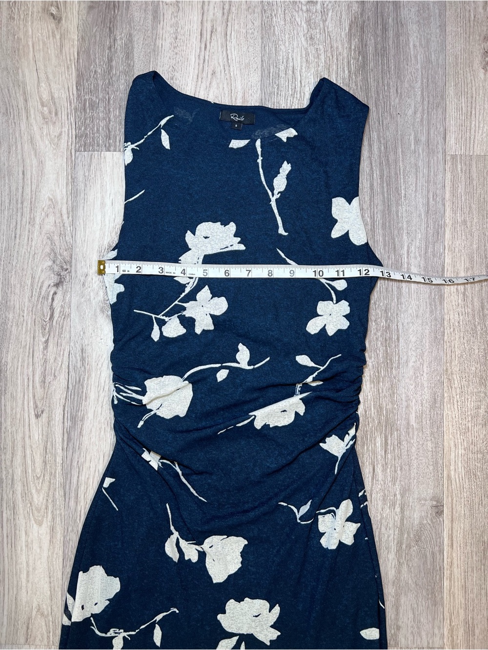 Rails Sleeveless Navy Floral Midi Dress with Cream Flowers Size Small - Picture 11 of 15